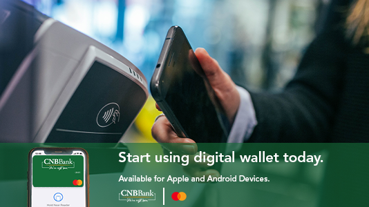 web ad for digital wallet.